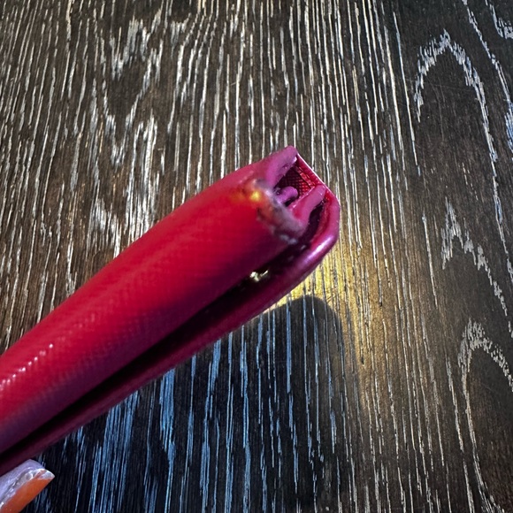 Prada Saffiano Leather Wallet in Peonia Raspberry - Picture 13 of 13